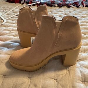 Dolce Vita Tan Ankle Booties